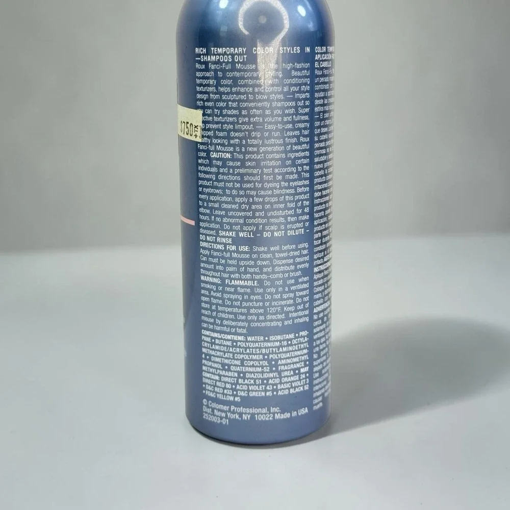 VTG Revlon Roux Fanci-Full 56 Bashful Blonde Color Styling Mousse 6 Oz Y2K RARE!